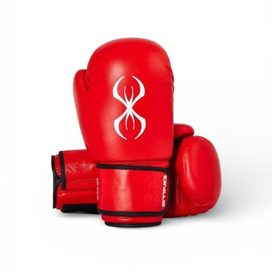 Sting Boxing Gloves | Premium Cowhide Leather Training & Sparring Gloves | 8oz–20oz Red & Blue Gloves for Boxing & MMA